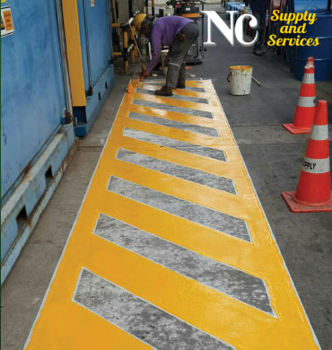 รับตีเส้นจราจร ตีเส้นในโรงงาน งานสัญลักษณ์จราจร